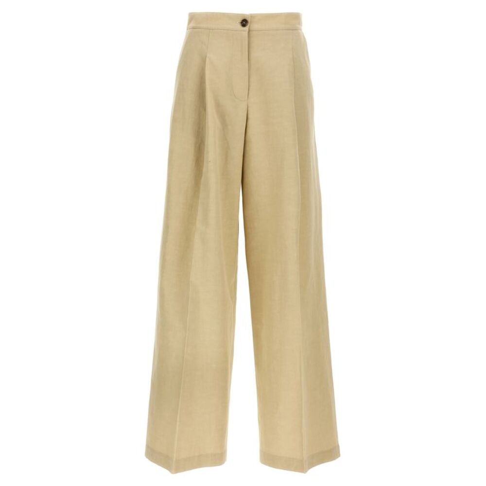 Yves Salomon Women Linen Trousers